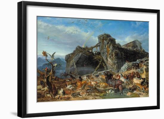 Nach der Sintflut: die Tiere verlassen die Arche. 1867-Filippo Palizzi-Framed Giclee Print