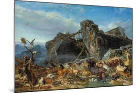 Nach der Sintflut: die Tiere verlassen die Arche. 1867-Filippo Palizzi-Mounted Giclee Print