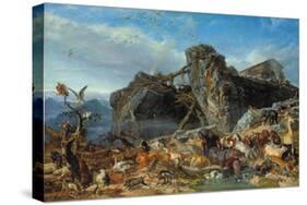 Nach der Sintflut: die Tiere verlassen die Arche. 1867-Filippo Palizzi-Stretched Canvas