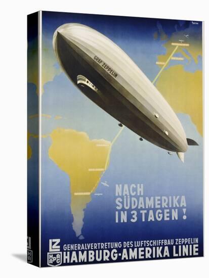 Nach Sudamerika in 3 Tagen! Poster-Ottomar Anton-Stretched Canvas
