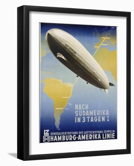 Nach Sudamerika in 3 Tagen! Poster-Ottomar Anton-Framed Giclee Print