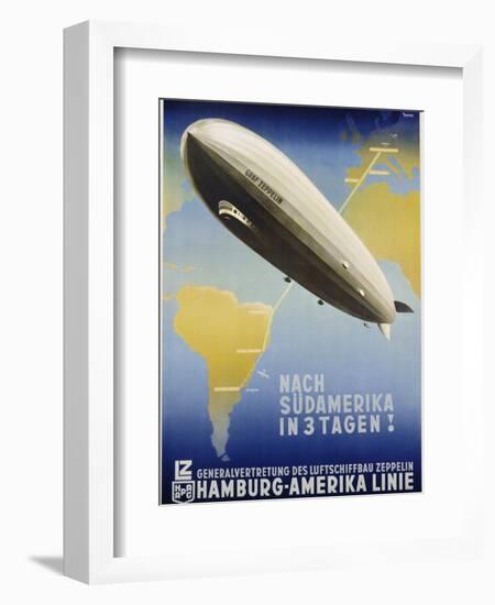 Nach Sudamerika in 3 Tagen! Poster-Ottomar Anton-Framed Giclee Print