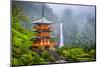 Nachi, Japan at Nachi Taisha Shrine Pagoda and Waterfall.-SeanPavonePhoto-Mounted Photographic Print