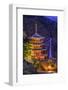 Nachi, Japan at Nachi Taisha Shrine Pagoda and Waterfall.-SeanPavonePhoto-Framed Photographic Print