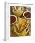 Nachos (Totopos) (Tortilla Chips) with Chili Sauce, Mexican Food, Mexico, North America-Nico Tondini-Framed Photographic Print