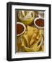 Nachos (Totopos) (Tortilla Chips) with Chili Sauce, Mexican Food, Mexico, North America-Nico Tondini-Framed Photographic Print
