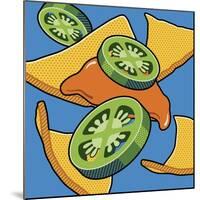 Nachos With Jalapen?os On Blue-Ron Magnes-Mounted Giclee Print