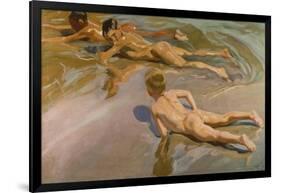 Nackte Knaben Am Strand-Joaquín Sorolla y Bastida-Framed Giclee Print