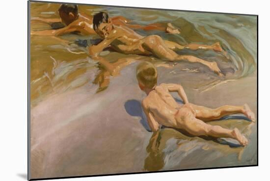 Nackte Knaben Am Strand-Joaquín Sorolla y Bastida-Mounted Giclee Print