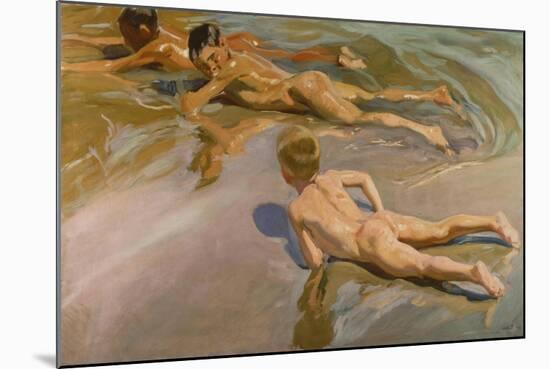 Nackte Knaben Am Strand-Joaquín Sorolla y Bastida-Mounted Giclee Print