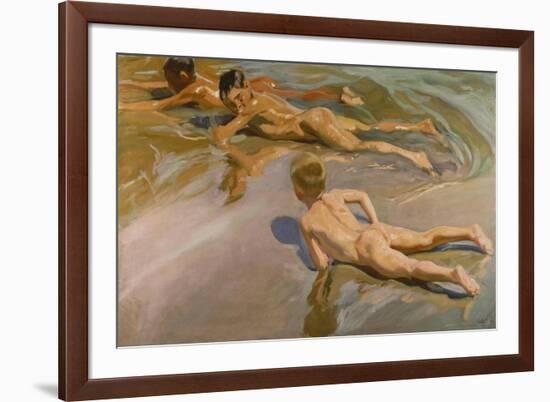 Nackte Knaben Am Strand-Joaquín Sorolla y Bastida-Framed Giclee Print