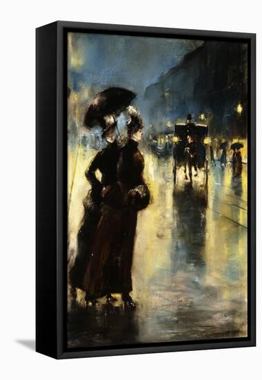 Nactbeleuchtung-Lesser Ury-Framed Stretched Canvas