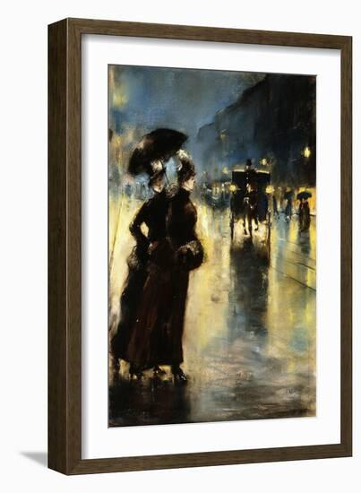 Nactbeleuchtung-Lesser Ury-Framed Giclee Print