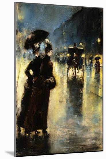 Nactbeleuchtung-Lesser Ury-Mounted Giclee Print