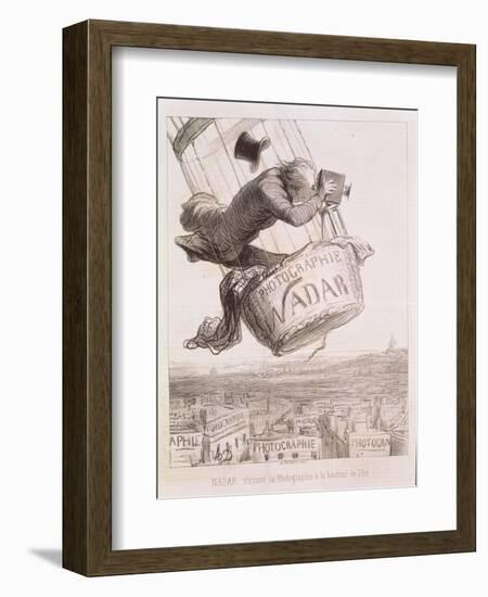 Nadar Elevating Photography to the Height of Art, Published 1862-Honore Daumier-Framed Giclee Print