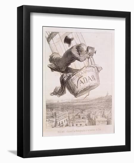 Nadar Elevating Photography to the Height of Art, Published 1862-Honore Daumier-Framed Giclee Print