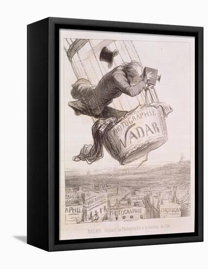 Nadar Elevating Photography to the Height of Art, Published 1862-Honore Daumier-Framed Stretched Canvas