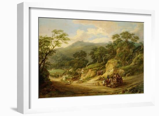 Nadderwater Near Exeter, C.1825-James Leakey-Framed Giclee Print