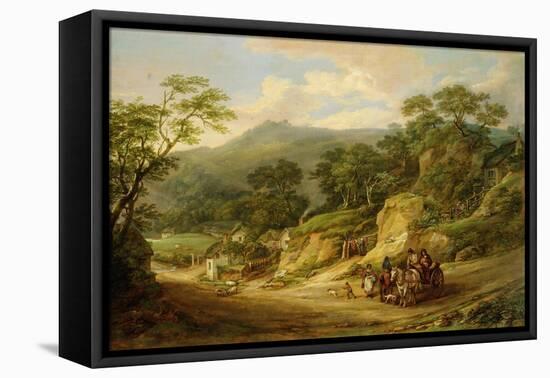 Nadderwater Near Exeter, C.1825-James Leakey-Framed Stretched Canvas
