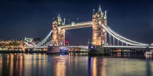 Night at The Tower Bridge-Nader El Assy-Photographic Print