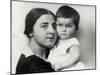 Nadezhda Alliluyeva, Second Wife of Josef Stalin, and their Daughter Svetlana Alliluyeva, 1927-null-Mounted Giclee Print