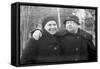 Nadezhda Krupskaya, Lenin's Wife, with a Friend, 1936-null-Framed Stretched Canvas