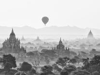 Balloon Over Bagan at Sunrise, Mandalay, Burma (Myanmar)-Nadia Isakova-Photographic Print