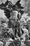 Infrared Image of a Tombstone in Highgate Cemetery, London, England, UK-Nadia Isakova-Photographic Print