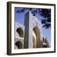 Nadir Divan Bigi Madrasah, 1622, Lyabi-Khauz, Bukhara, Uzbekistan, Fsu, Central Asia, Asia-Christopher Rennie-Framed Photographic Print