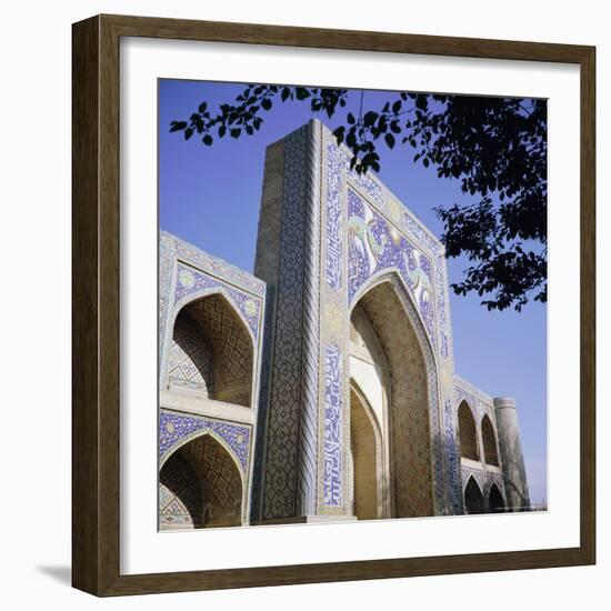 Nadir Divan Bigi Madrasah, 1622, Lyabi-Khauz, Bukhara, Uzbekistan, Fsu, Central Asia, Asia-Christopher Rennie-Framed Photographic Print