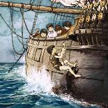 Wendy Tied to the Mast, Illustration from 'Peter Pan' by J.M. Barrie-Nadir Quinto-Giclee Print