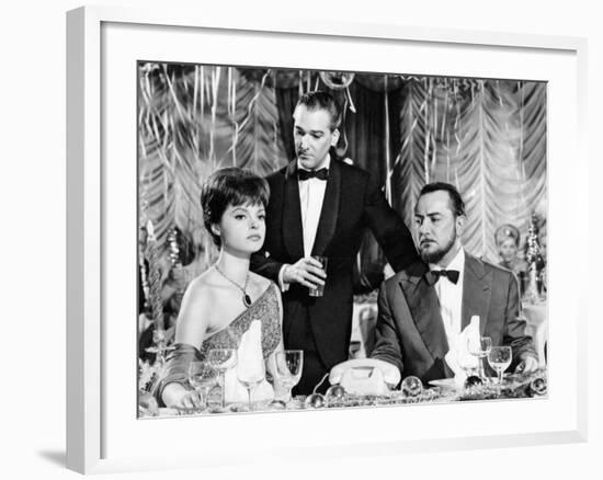 Nadja Tiller, José Luis de Villalonga and Pierre Brasseur: L'Affaire Nina B., 1961-Marcel Dole-Framed Photographic Print