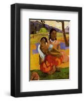 Nafea Faa Ipcipo-Paul Gauguin-Framed Art Print