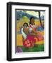 Nafea Faaipoipo (When are You Getting Married?), 1892-Paul Gauguin-Framed Premium Giclee Print