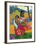 Nafea Faaipoipo (When are You Getting Married?), 1892-Paul Gauguin-Framed Premium Giclee Print