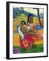 Nafea Faaipoipo (When are You Getting Married?), 1892-Paul Gauguin-Framed Giclee Print