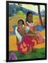 Nafea Faaipoipo (When are You Getting Married?), 1892-Paul Gauguin-Framed Giclee Print