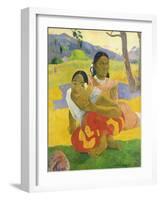 Nafea Faaipoipo (When are You Getting Married?), 1892-Paul Gauguin-Framed Giclee Print