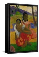 Nafea Faaipolpo (When are You Getting Married?)-Paul Gauguin-Framed Stretched Canvas