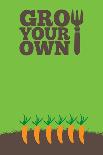 Grow Your Own Poster Carrots-naffarts-Laminated Art Print