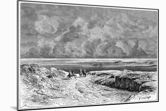 Nafta and the Shott-El-Jerid, C1890-Bertrand-Mounted Giclee Print