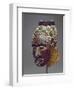 Nagaady-A-Mwaash Mask, Zaire, Kuba Kingdom (Wood, Cowrie Shells and Glass Beads)-African-Framed Premium Giclee Print