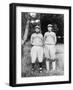 Nagano & Kuji Jiro, Waseda University, Baseball Photo - Tokyo, Japan-Lantern Press-Framed Art Print