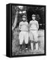 Nagano & Kuji Jiro, Waseda University, Baseball Photo - Tokyo, Japan-Lantern Press-Framed Stretched Canvas