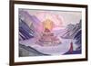 Nagarjuna Conqueror of the Serpent, 1925-Nicholas Roerich-Framed Premium Giclee Print