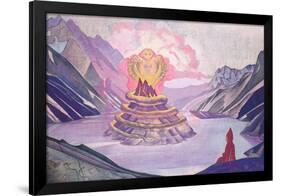 Nagarjuna Conqueror of the Serpent, 1925-Nicholas Roerich-Framed Premium Giclee Print