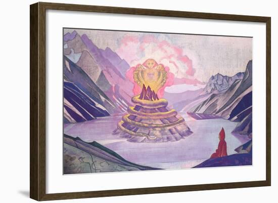 Nagarjuna Conqueror of the Serpent, 1925-Nicholas Roerich-Framed Giclee Print