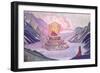 Nagarjuna Conqueror of the Serpent, 1925-Nicholas Roerich-Framed Giclee Print