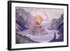 Nagarjuna Conqueror of the Serpent, 1925-Nicholas Roerich-Framed Giclee Print