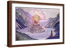 Nagarjuna Conqueror of the Serpent, 1925-Nicholas Roerich-Framed Giclee Print